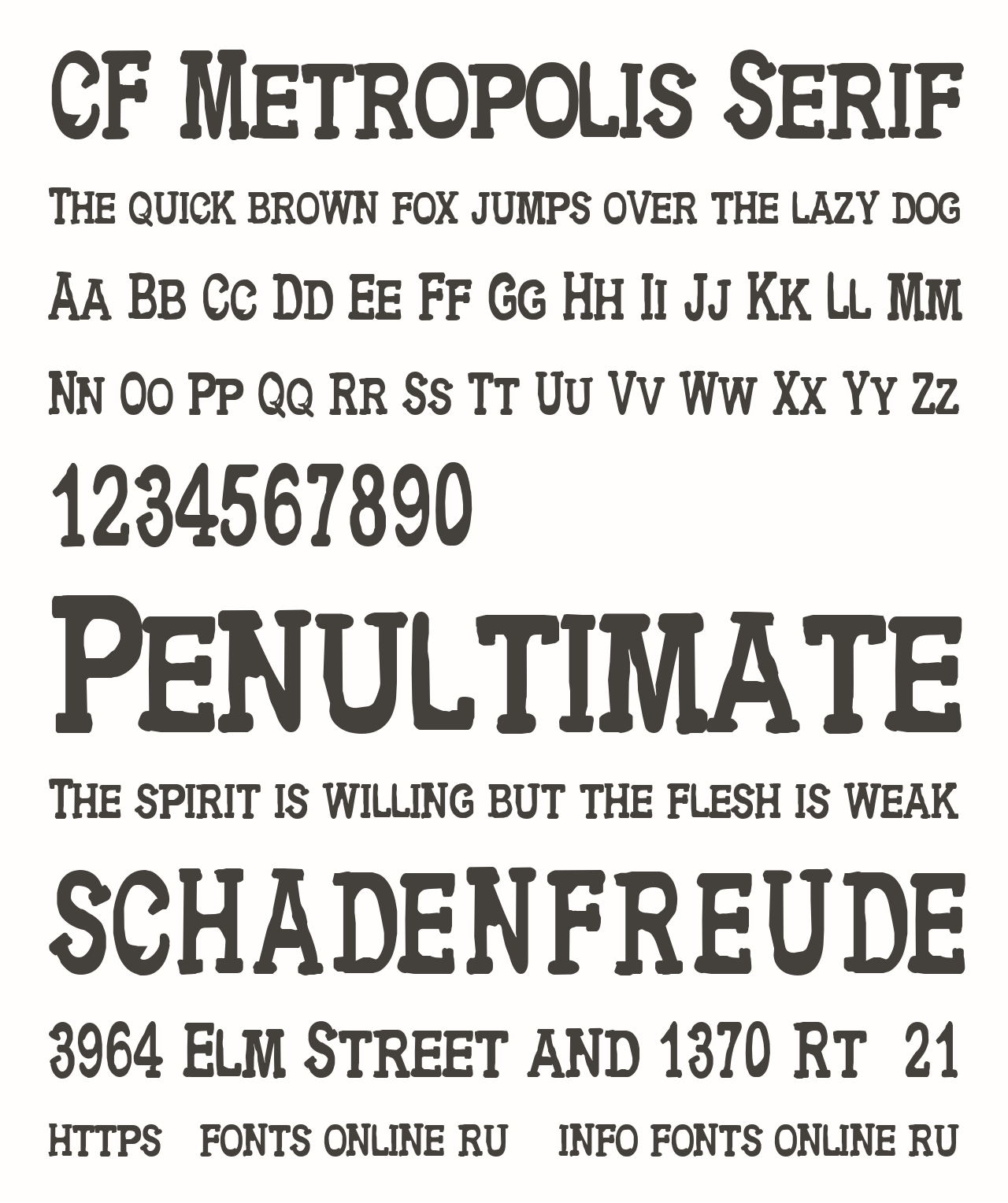 CF Metropolis Serif Free Font Download